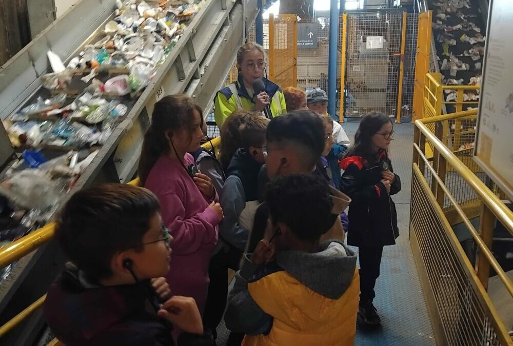 Visite du centre de tri des Châtelets